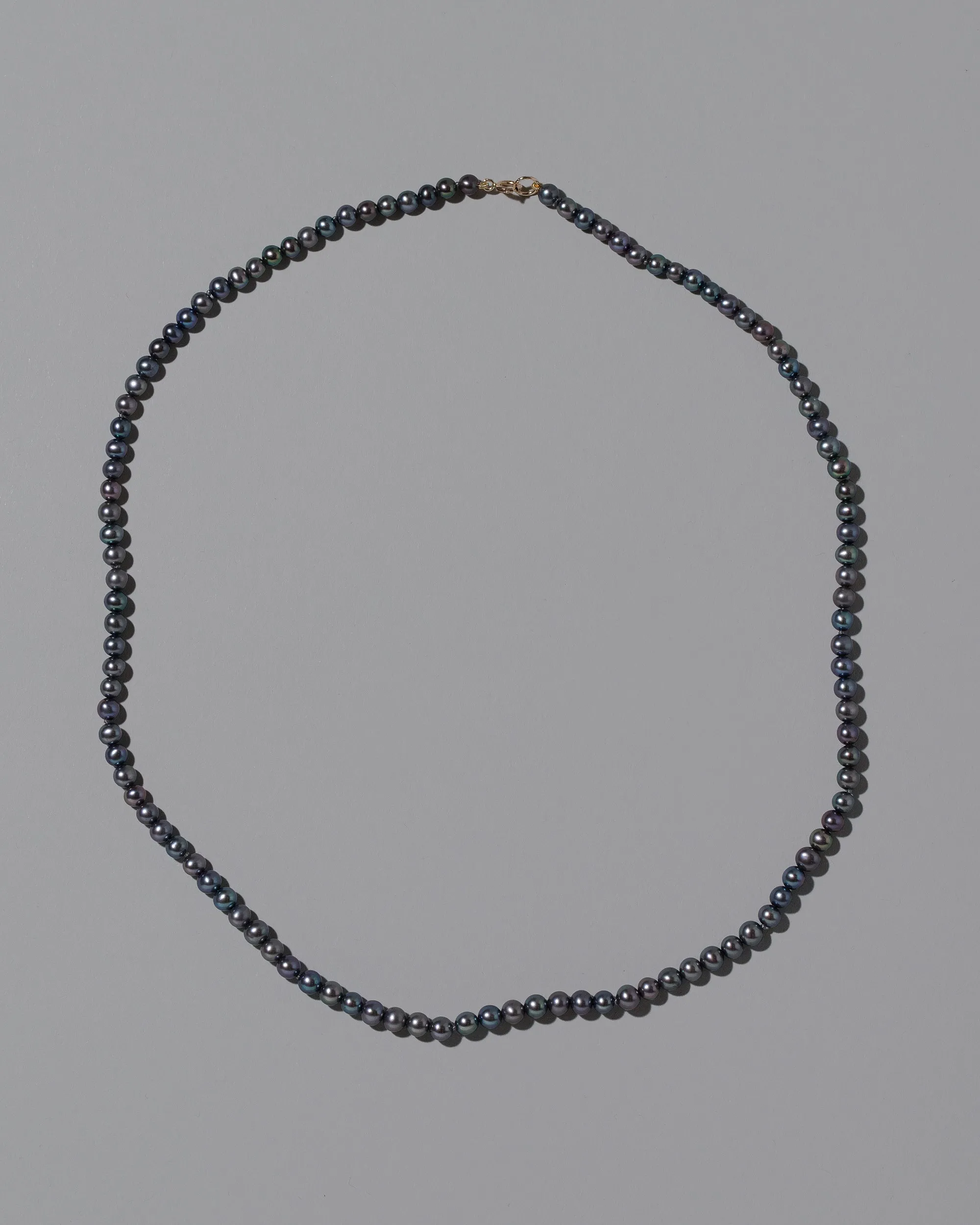 Peacock Round Seed Pearl Necklace