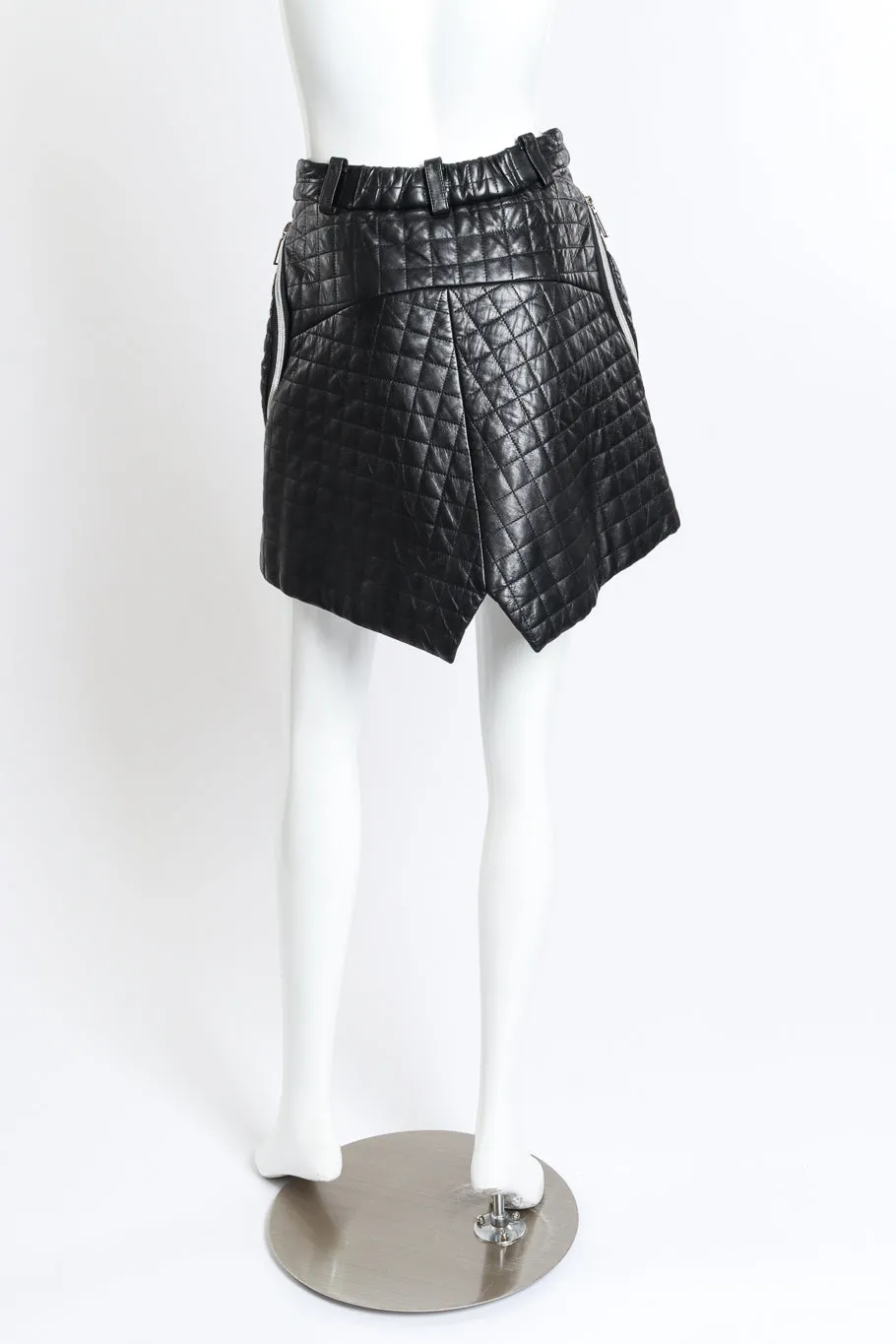 Quilted Leather Mini Skirt
